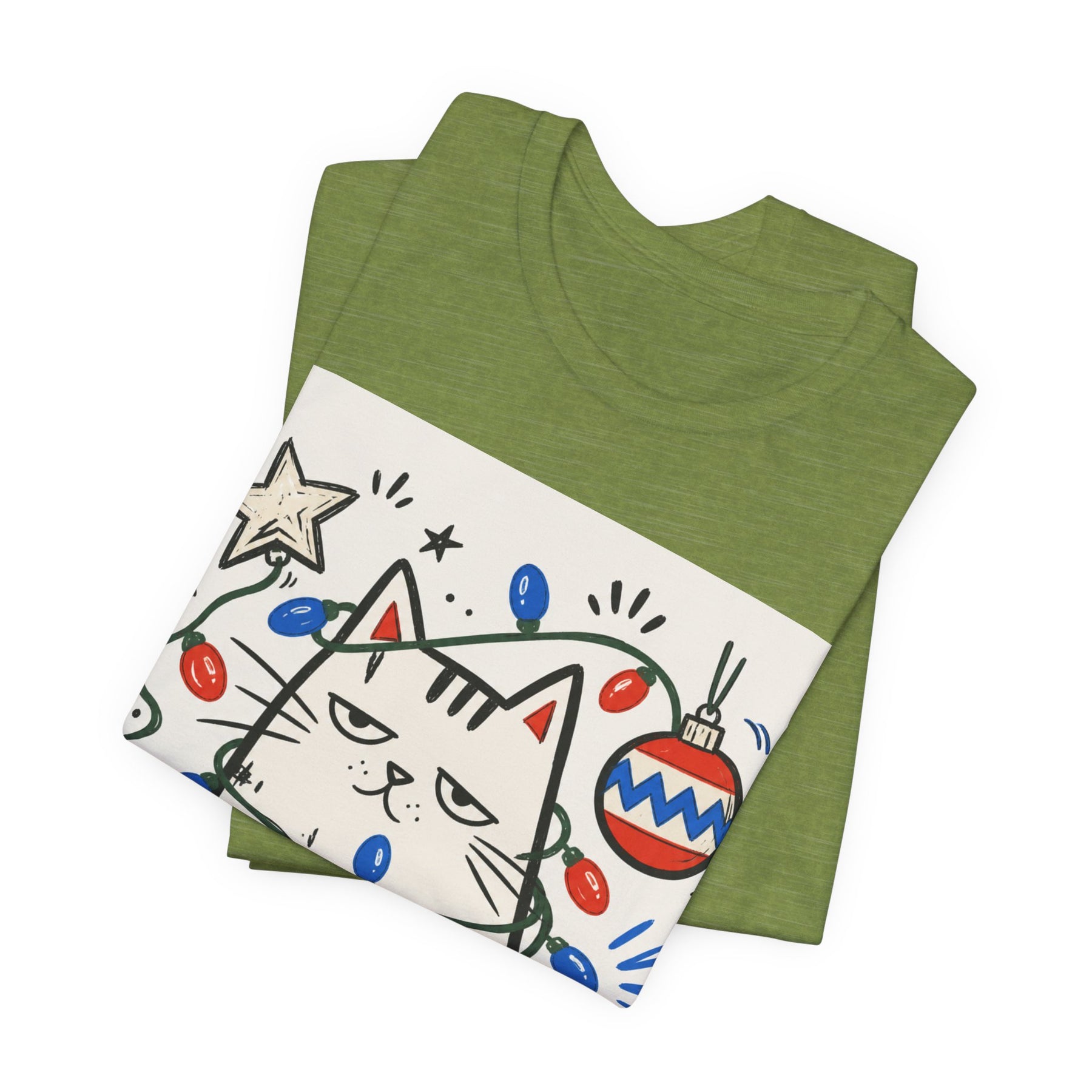 Mabu 90s Christmas Nostalgia Cat Tee