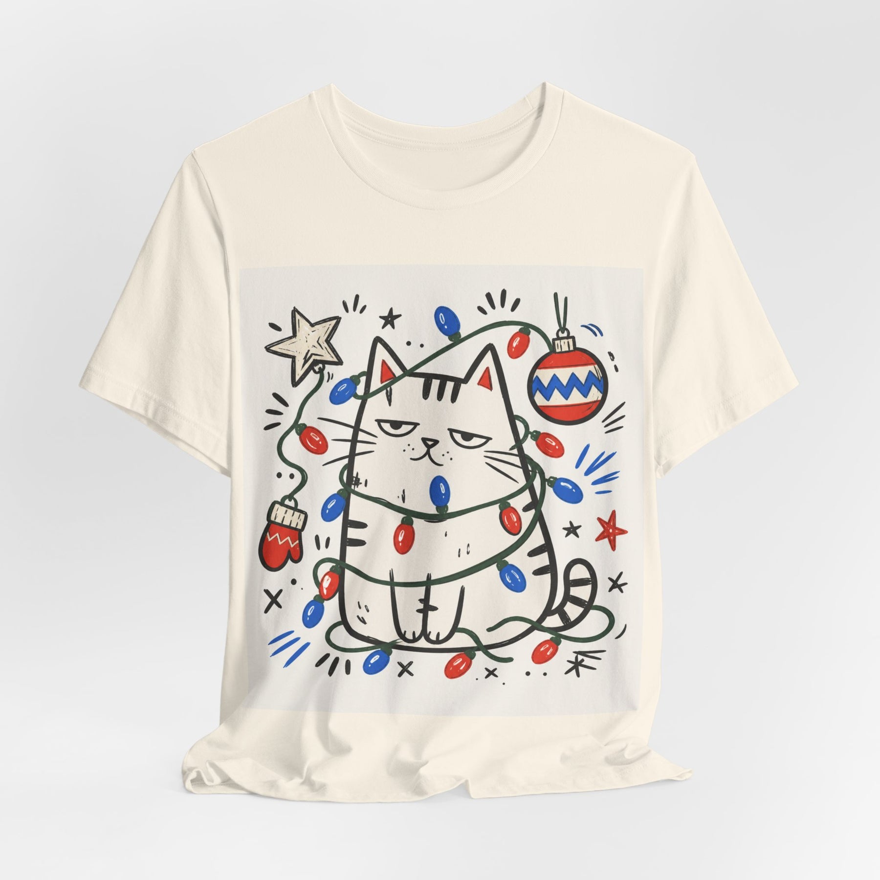 Mabu 90s Christmas Nostalgia Cat Tee