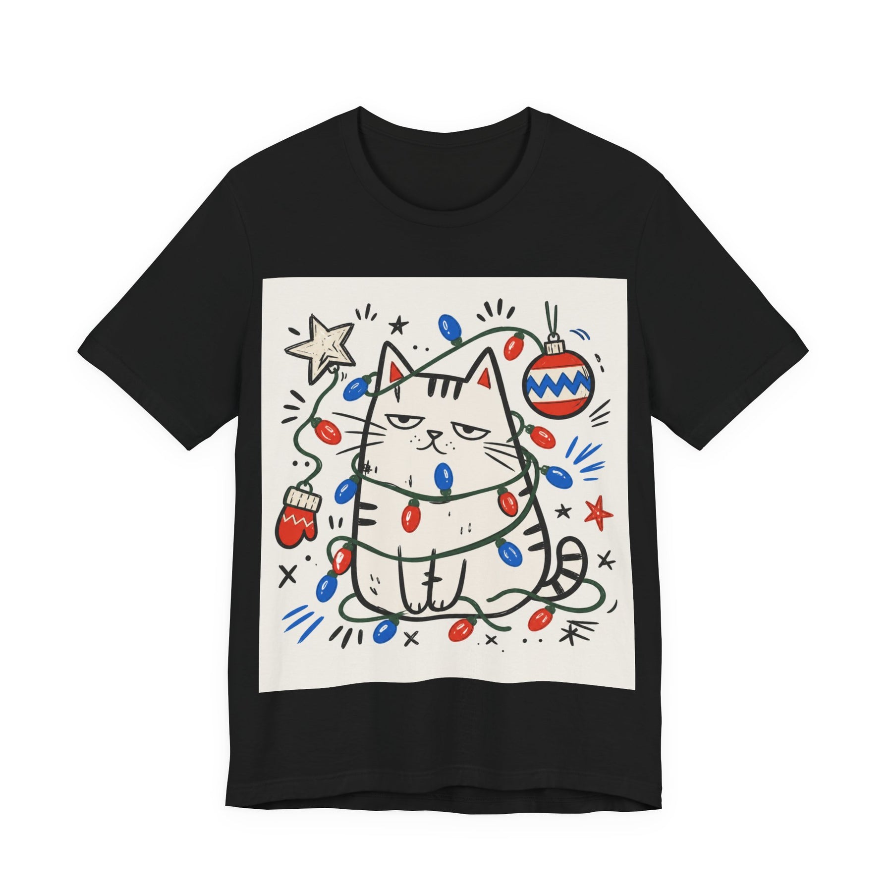 Mabu 90s Christmas Nostalgia Cat Tee