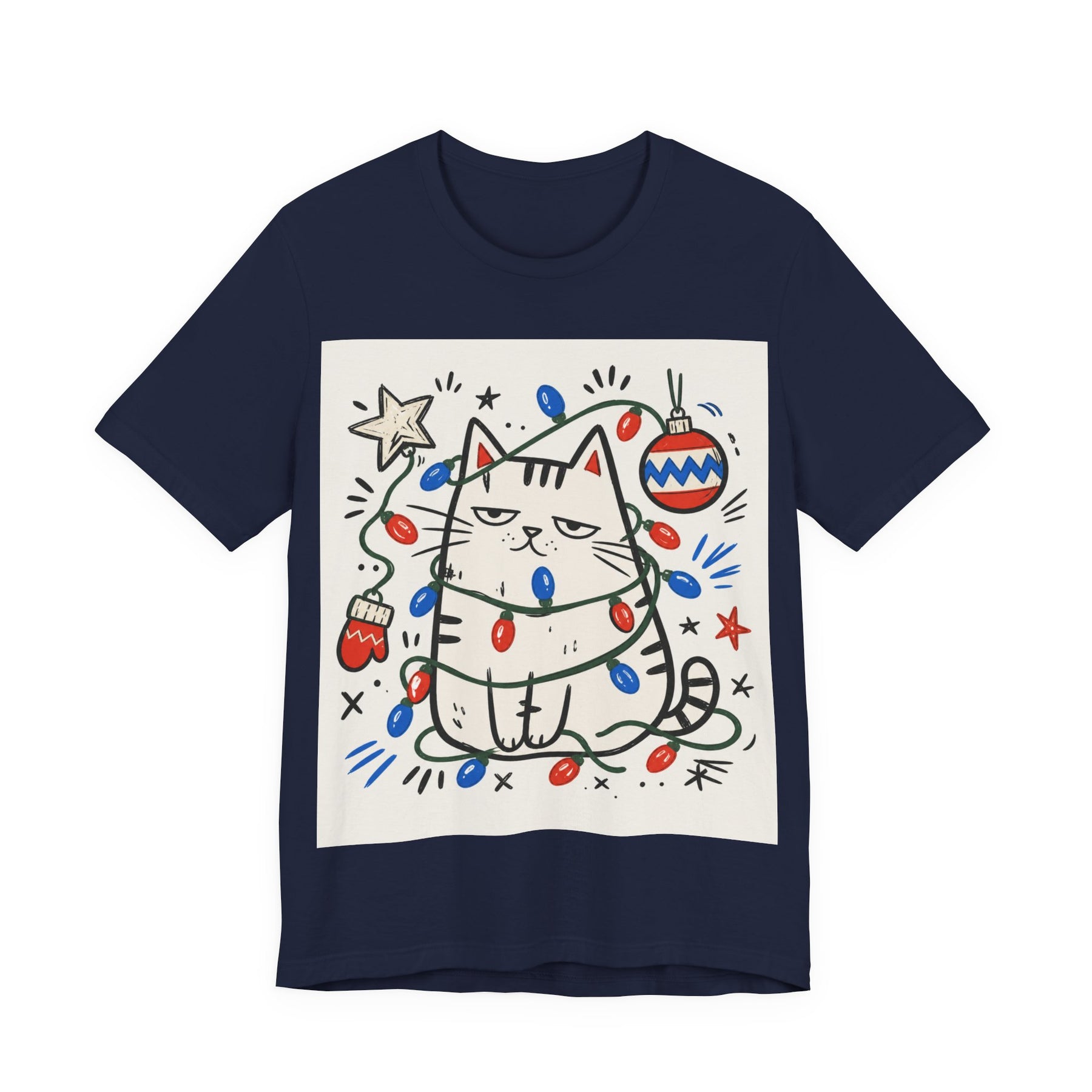 Mabu 90s Christmas Nostalgia Cat Tee