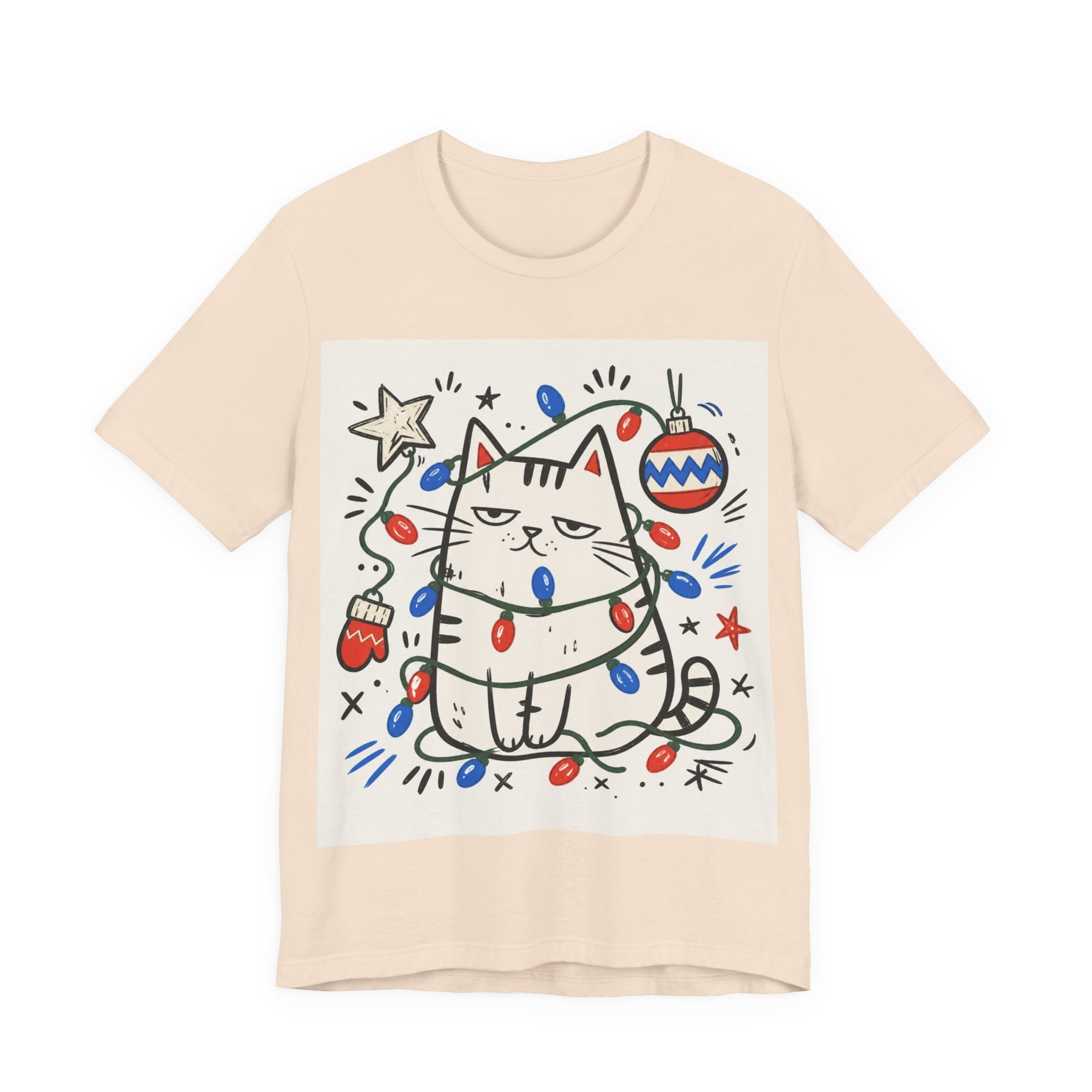 Mabu 90s Christmas Nostalgia Cat Tee