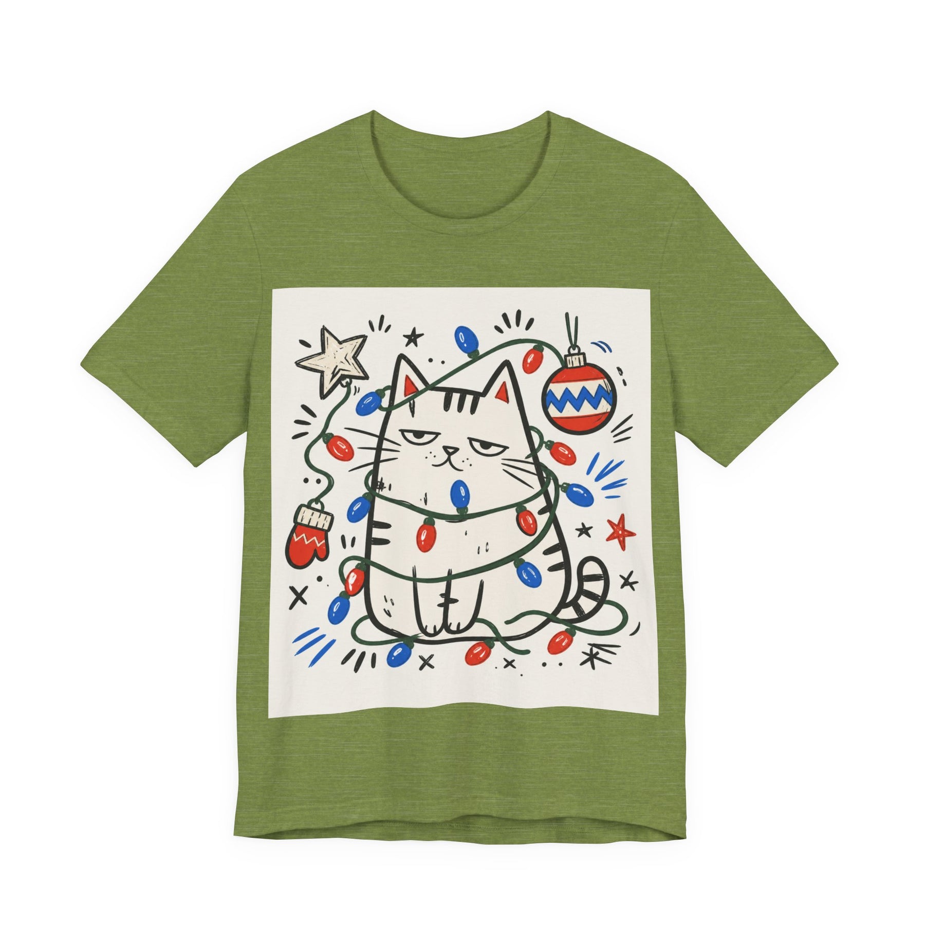 Mabu 90s Christmas Nostalgia Cat Tee