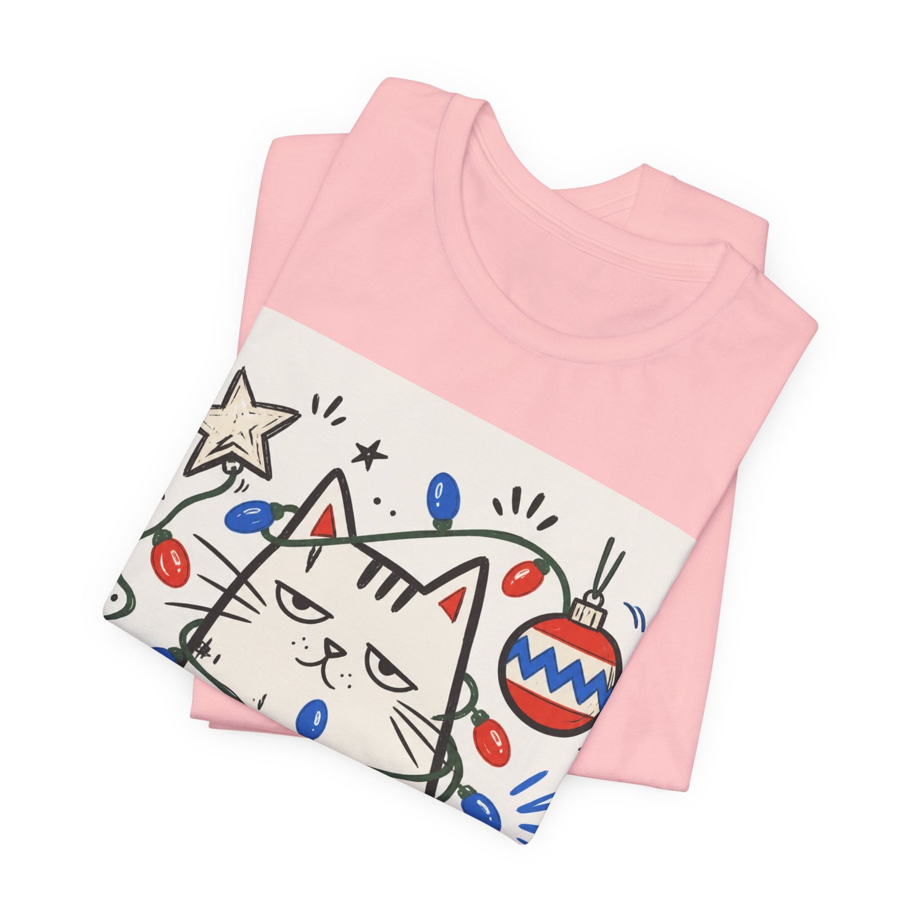 Mabu 90s Christmas Nostalgia Cat Tee