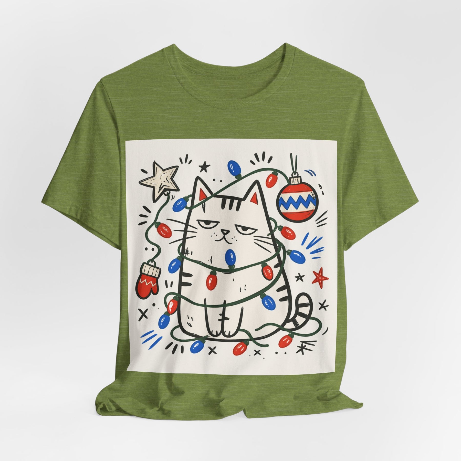 Mabu 90s Christmas Nostalgia Cat Tee