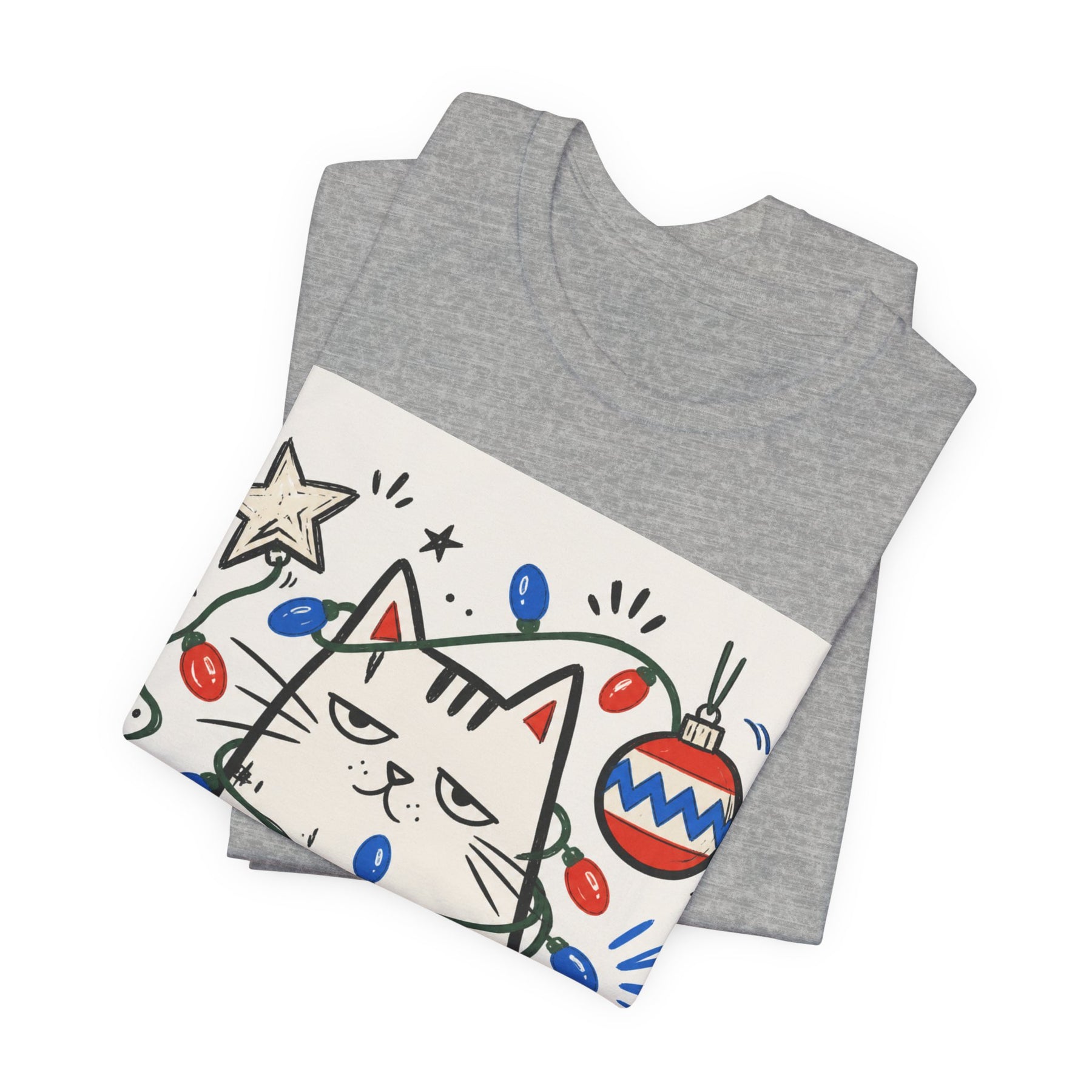Mabu 90s Christmas Nostalgia Cat Tee