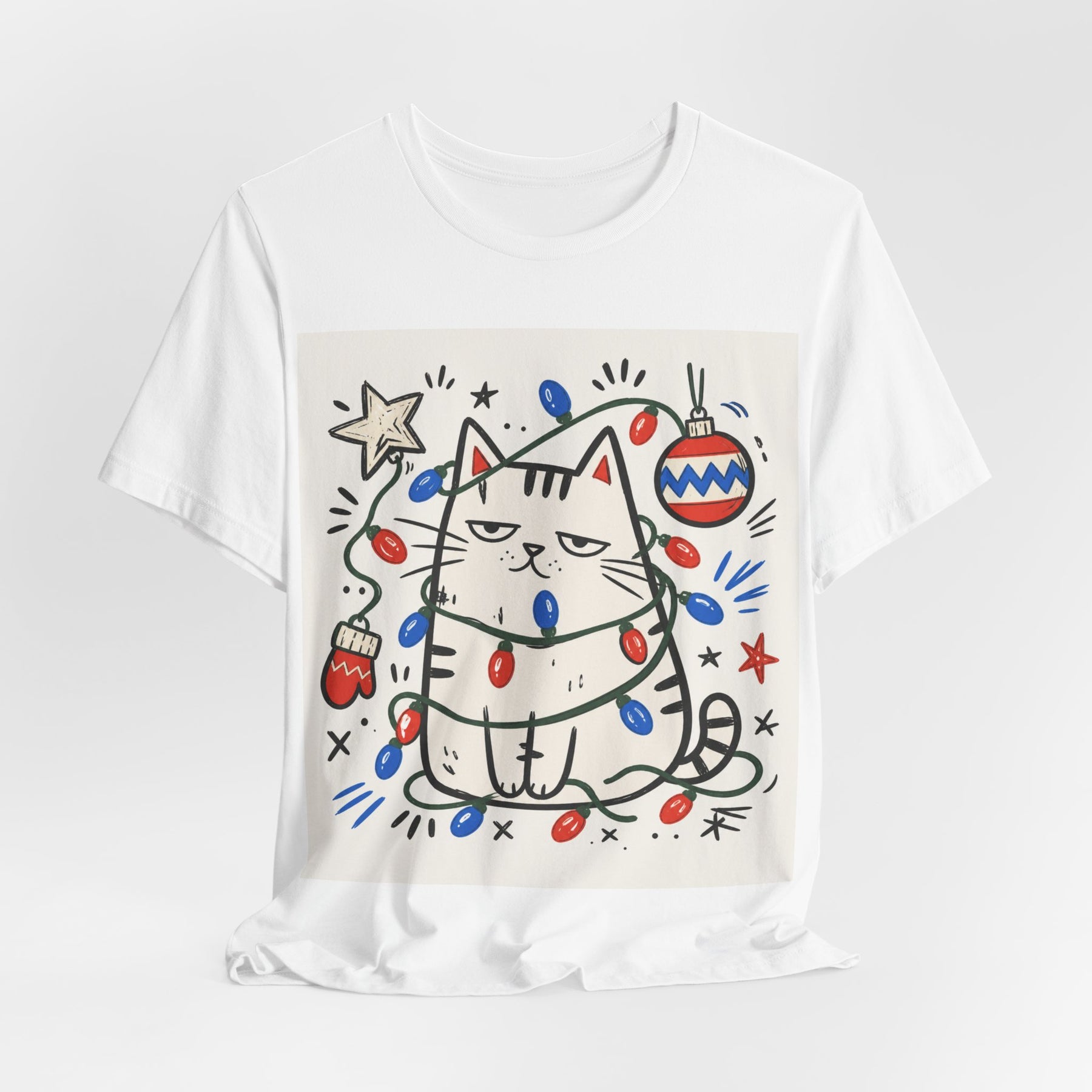 Mabu 90s Christmas Nostalgia Cat Tee