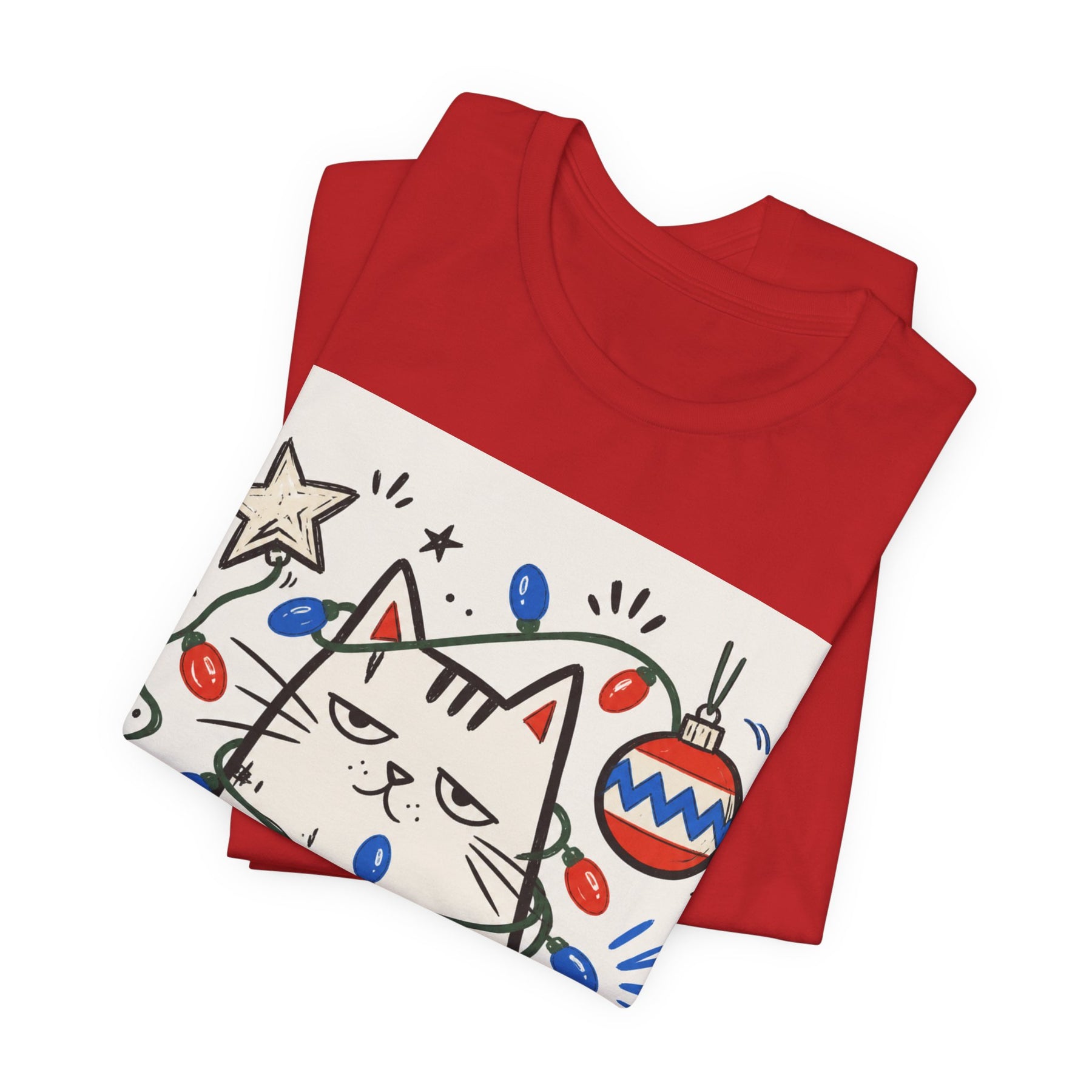 Mabu 90s Christmas Nostalgia Cat Tee