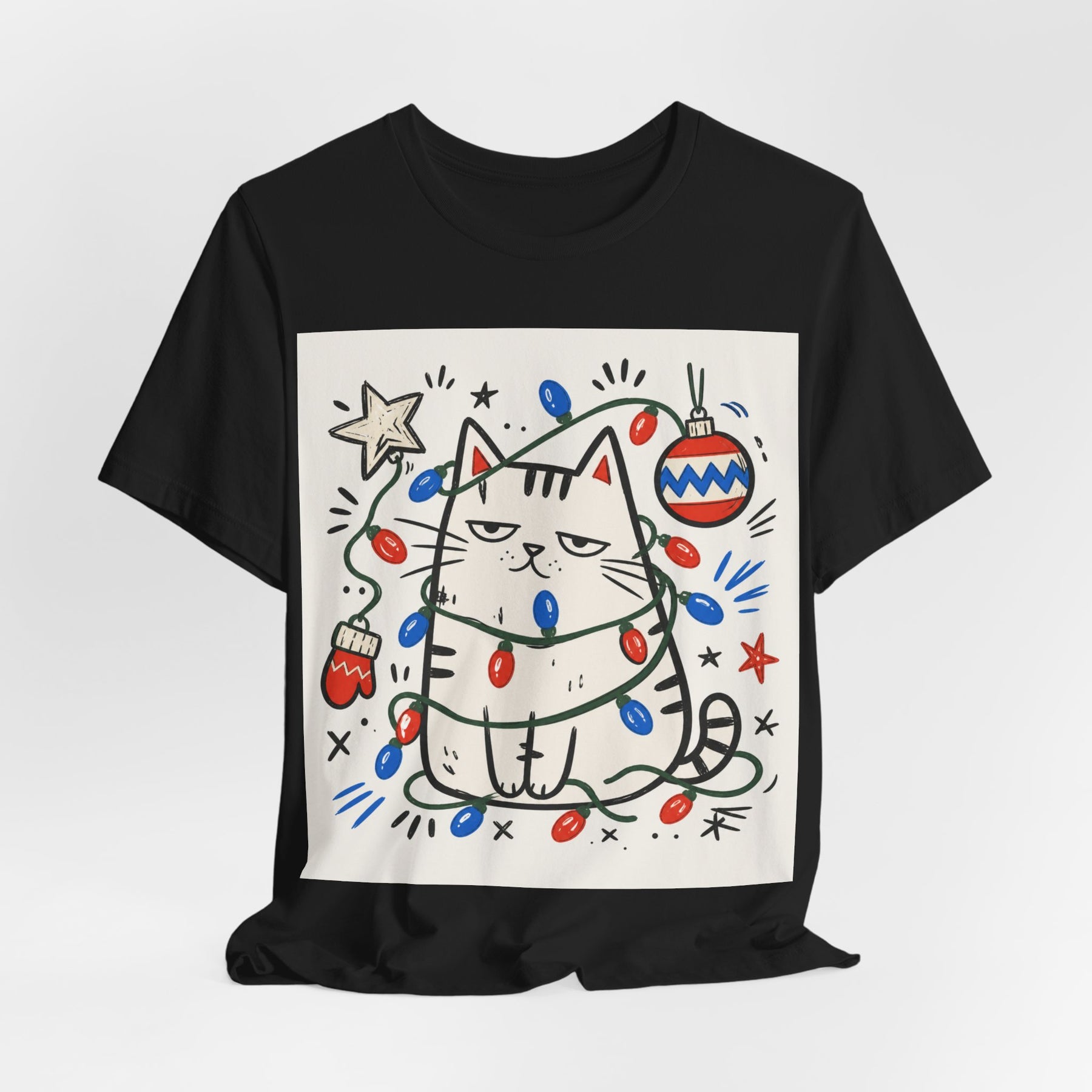 Mabu 90s Christmas Nostalgia Cat Tee