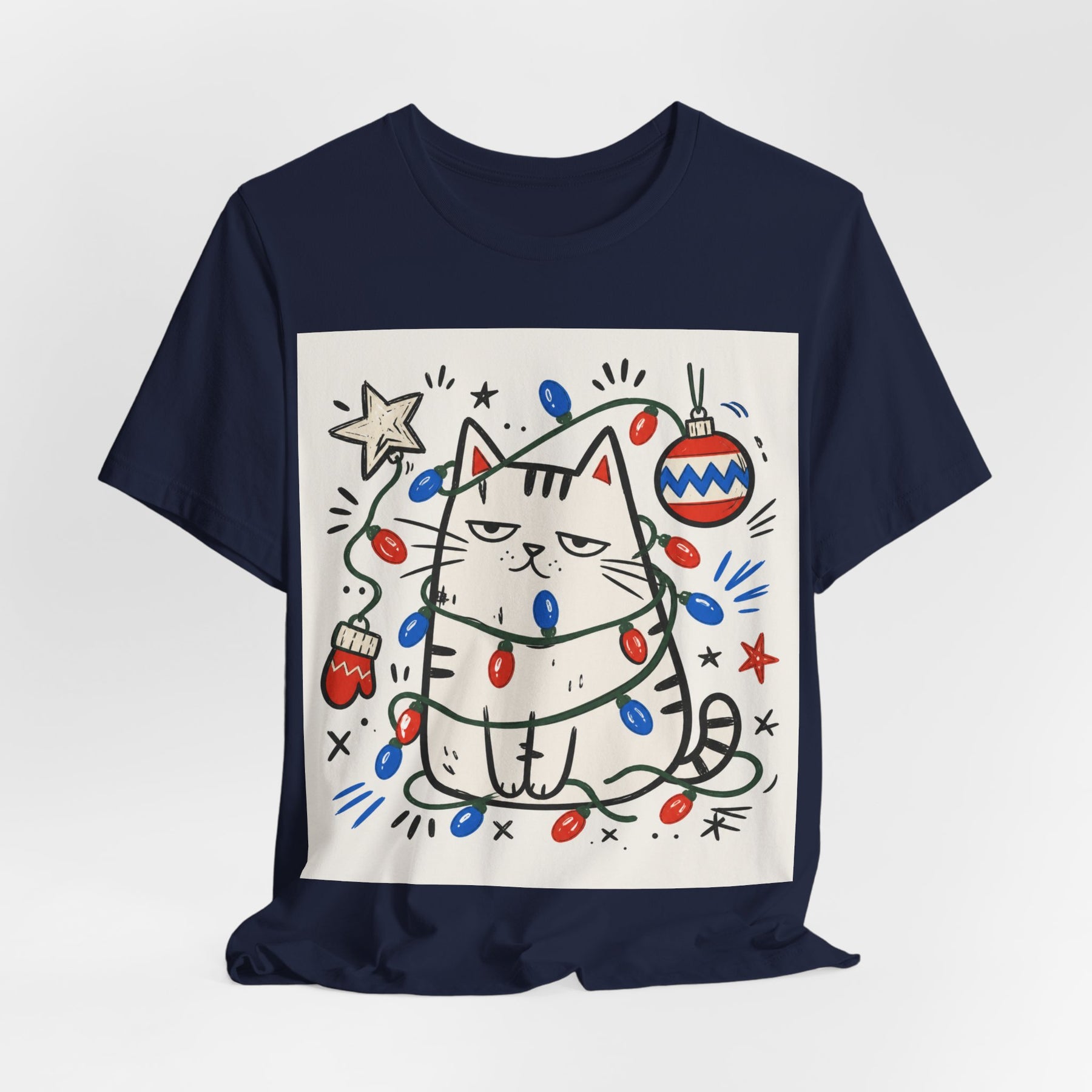Mabu 90s Christmas Nostalgia Cat Tee