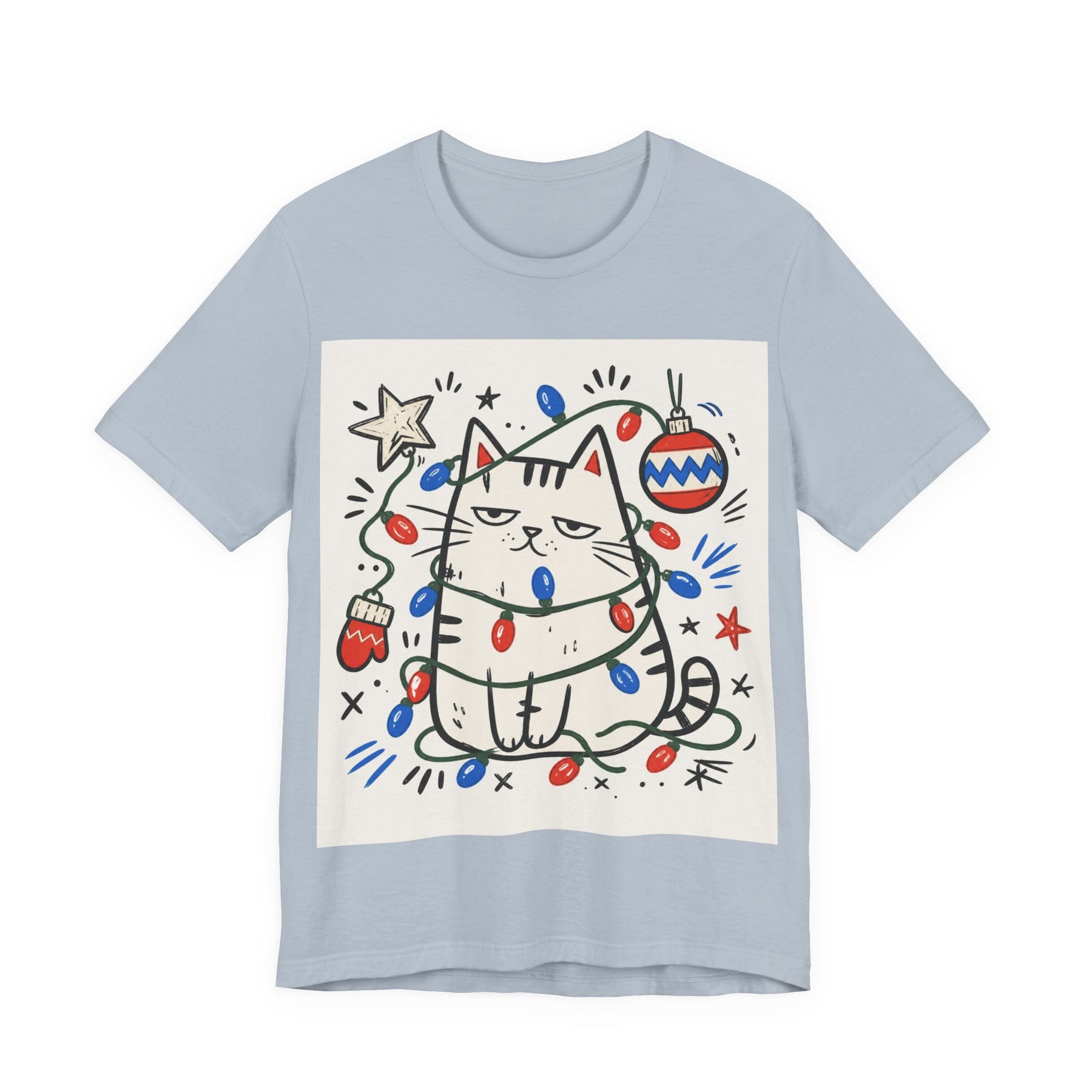 Mabu 90s Christmas Nostalgia Cat Tee