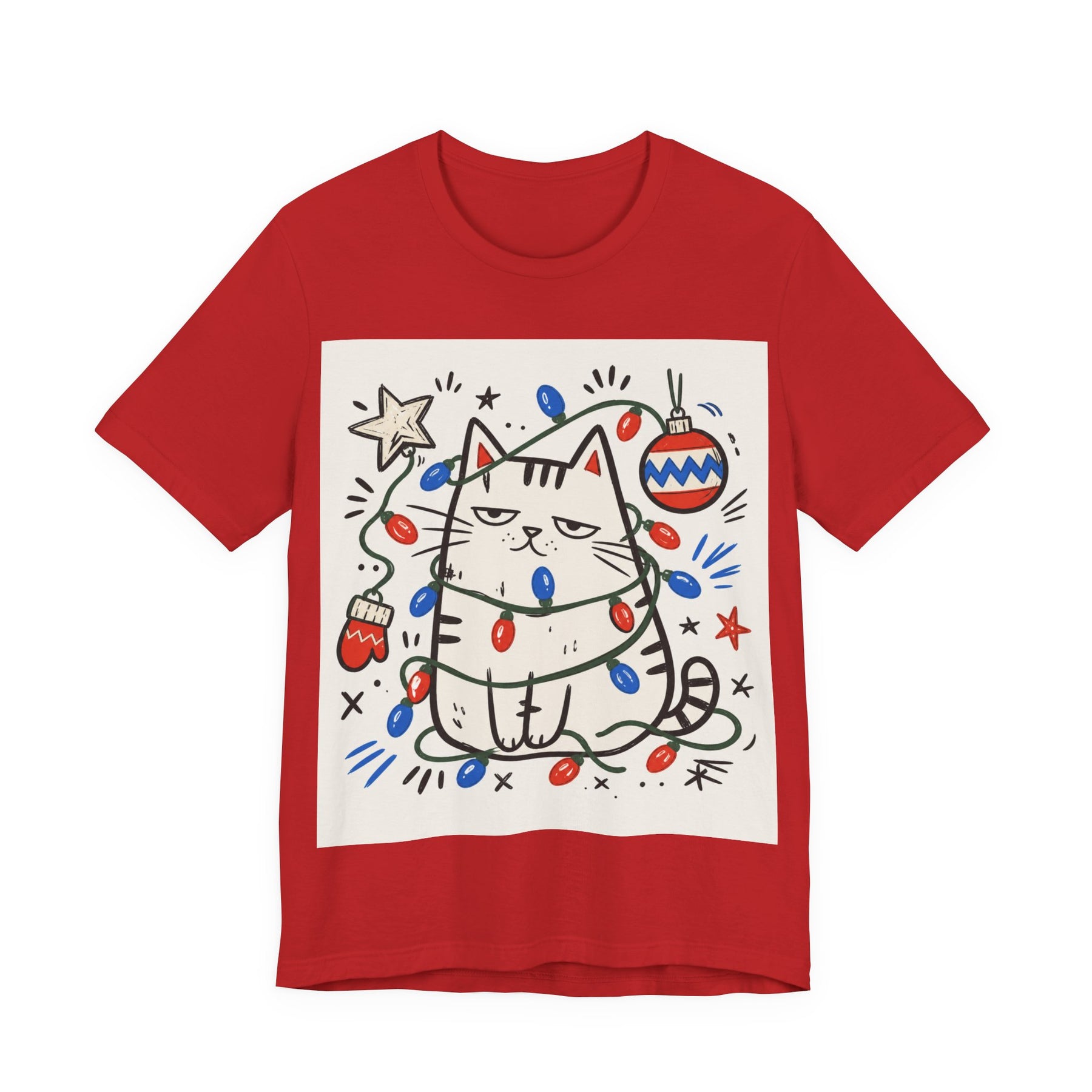 Mabu 90s Christmas Nostalgia Cat Tee