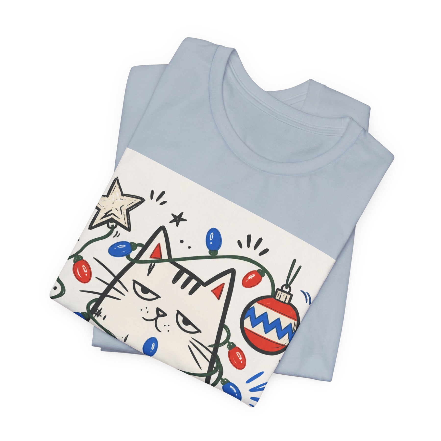 Mabu 90s Christmas Nostalgia Cat Tee
