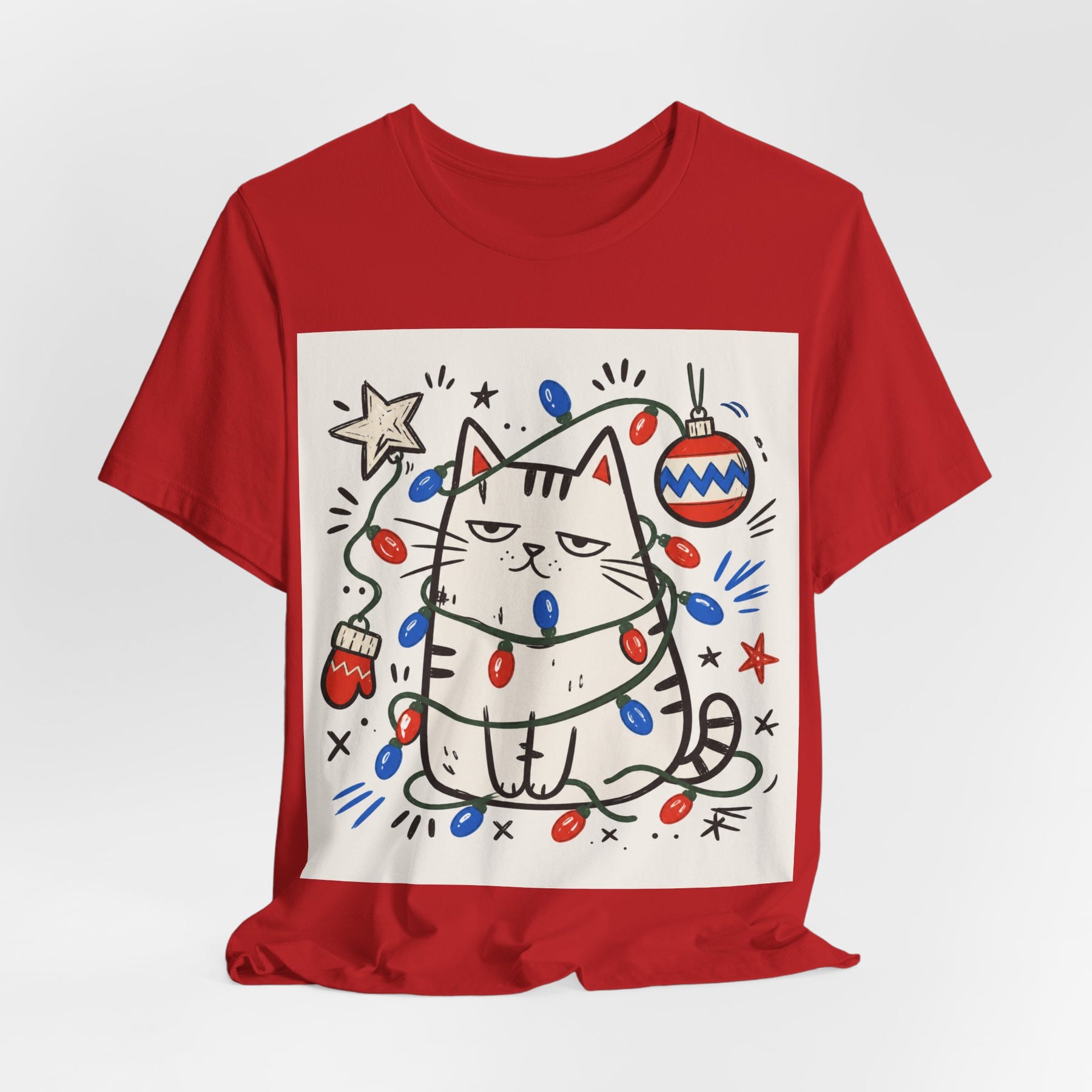 Mabu 90s Christmas Nostalgia Cat Tee