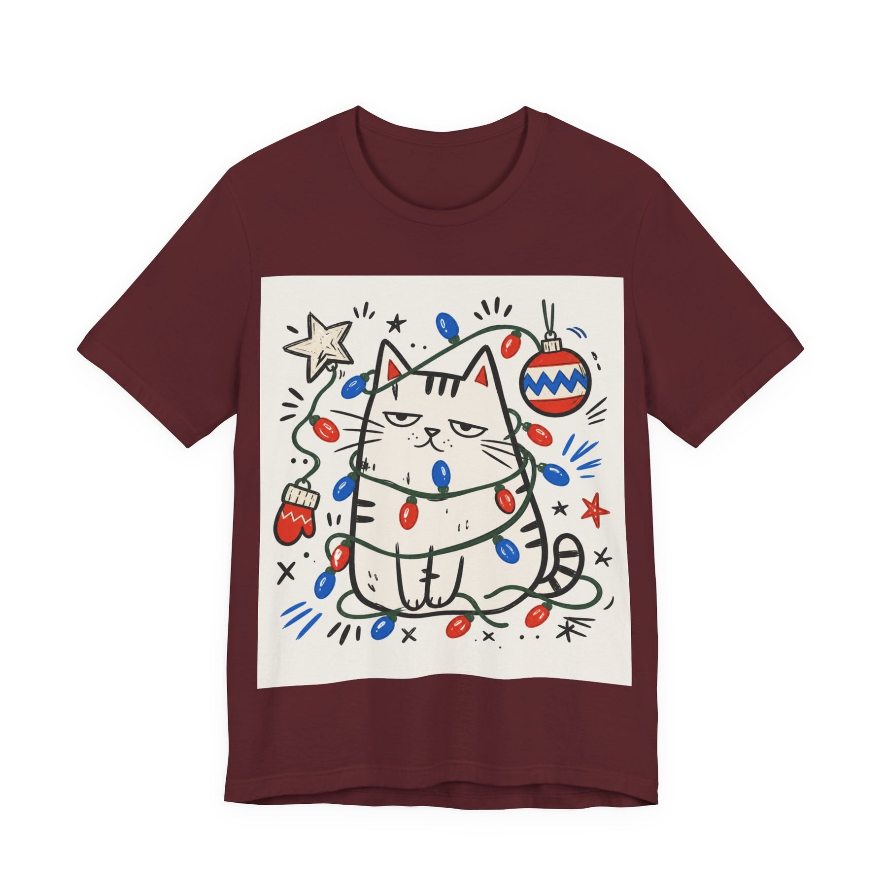 Mabu 90s Christmas Nostalgia Cat Tee