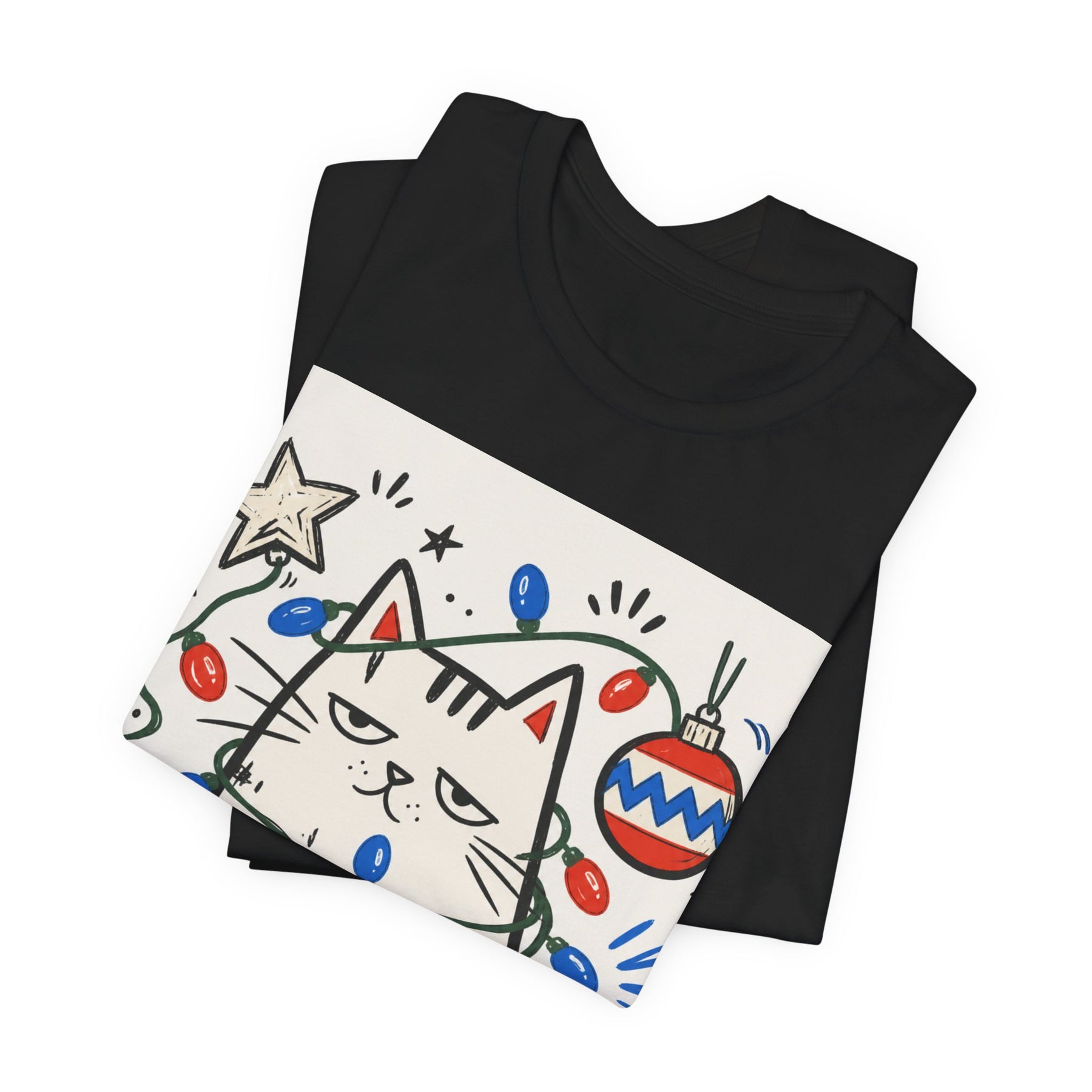 Mabu 90s Christmas Nostalgia Cat Tee