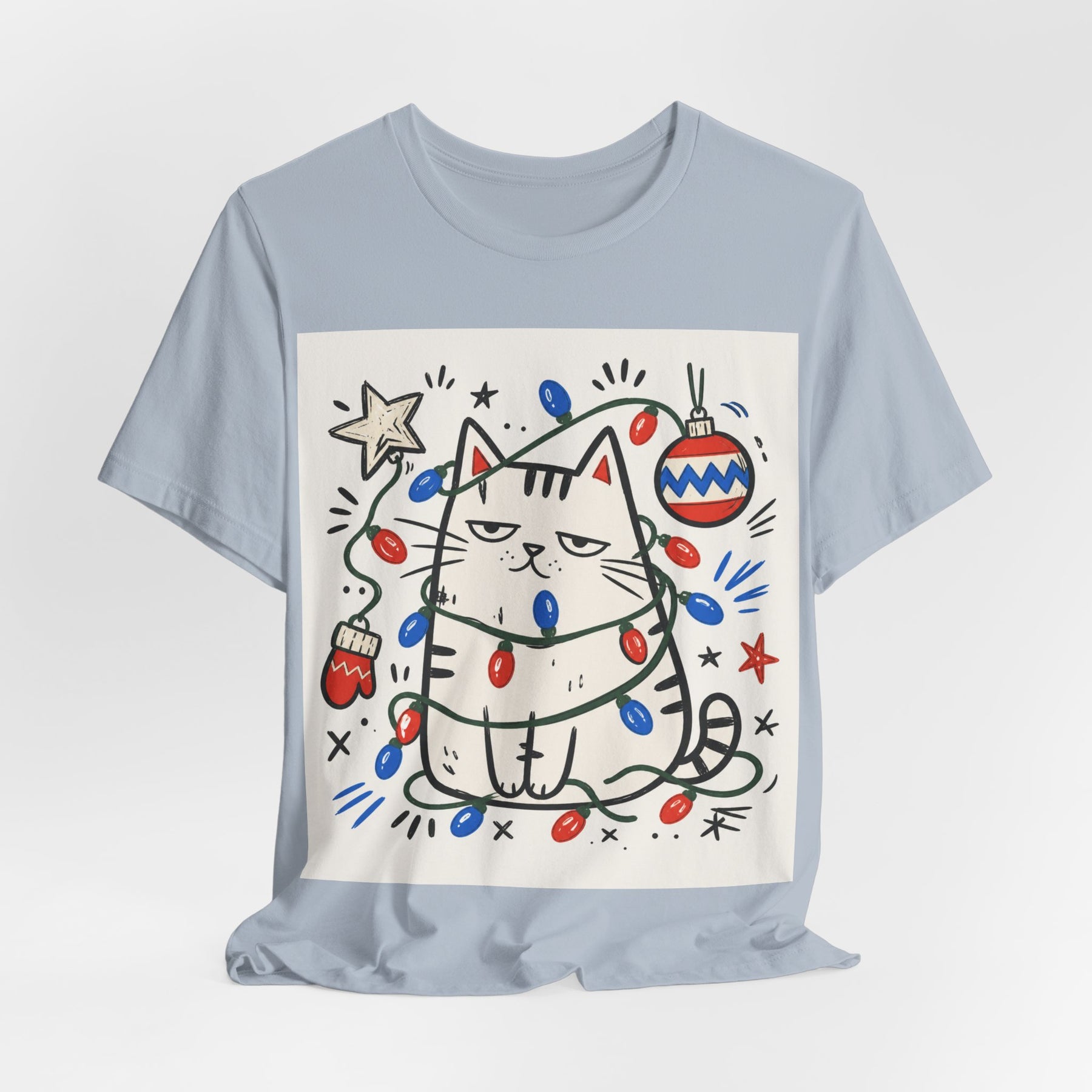 Mabu 90s Christmas Nostalgia Cat Tee