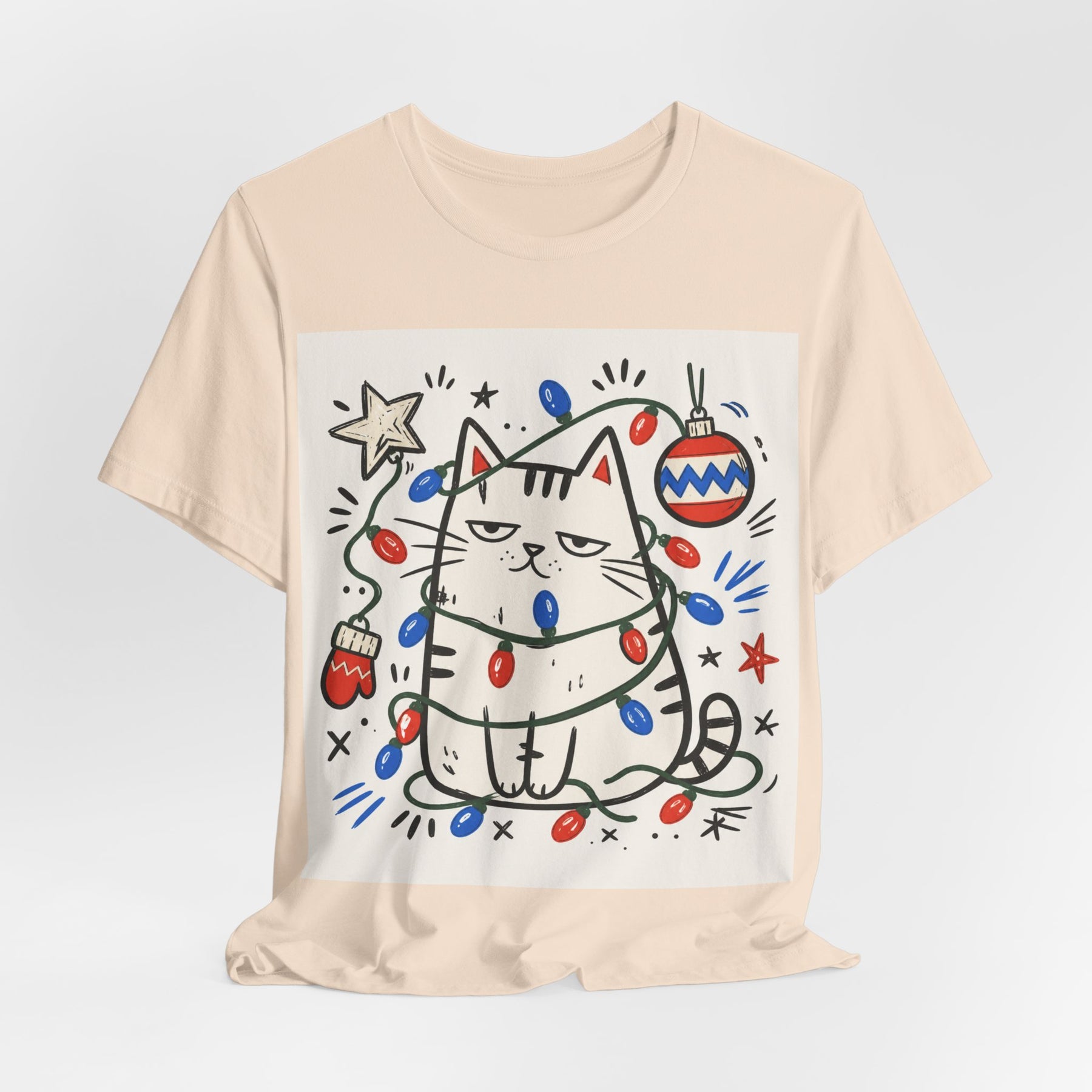 Mabu 90s Christmas Nostalgia Cat Tee