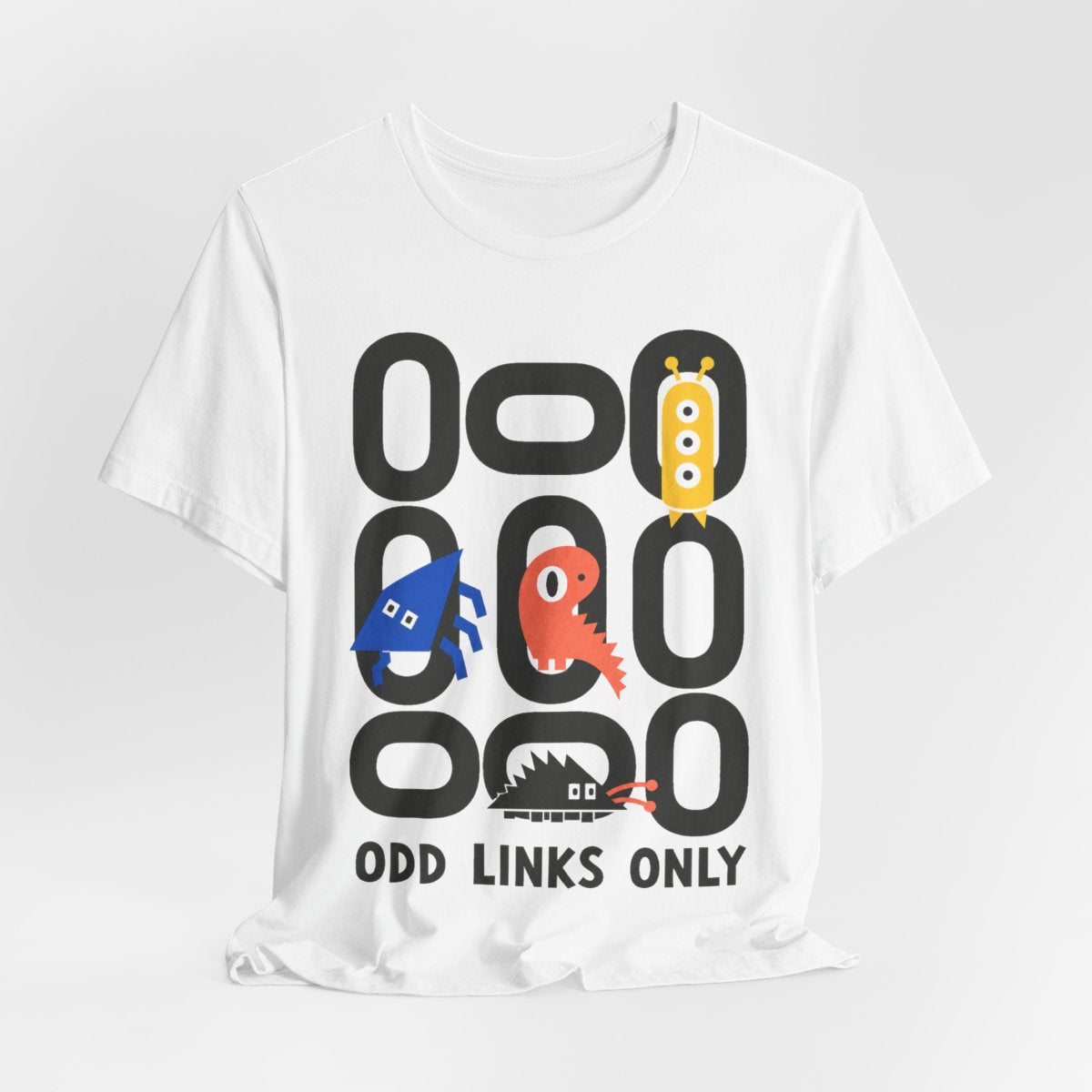 Odd Link Geometric Tee — Printify mockup