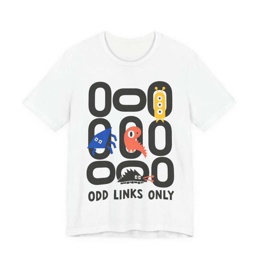Odd Link Geometric Tee — Printify mockup