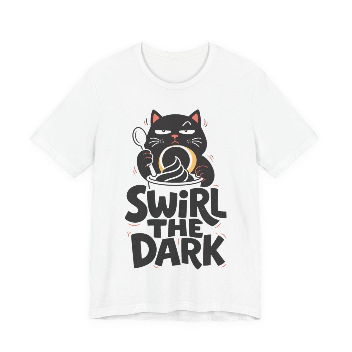 Sesame Cat Tee — Printify mockup