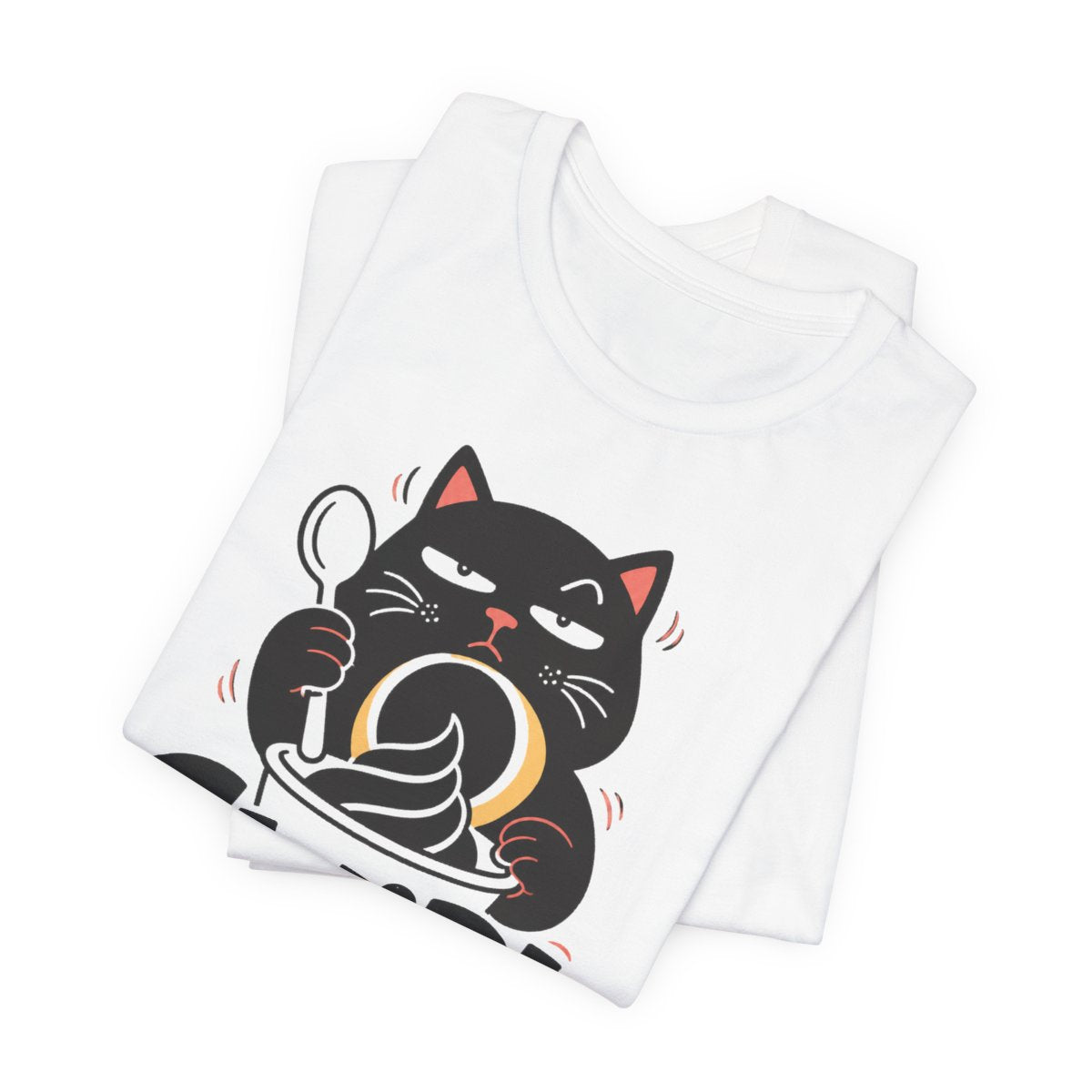 Sesame Cat Tee — Printify mockup