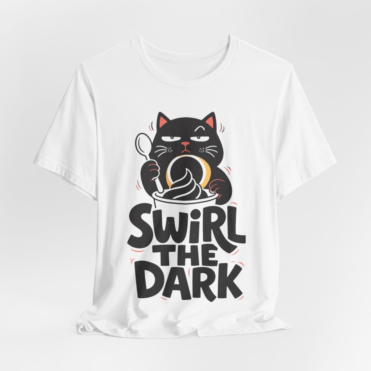 Sesame Cat Tee — Printify mockup